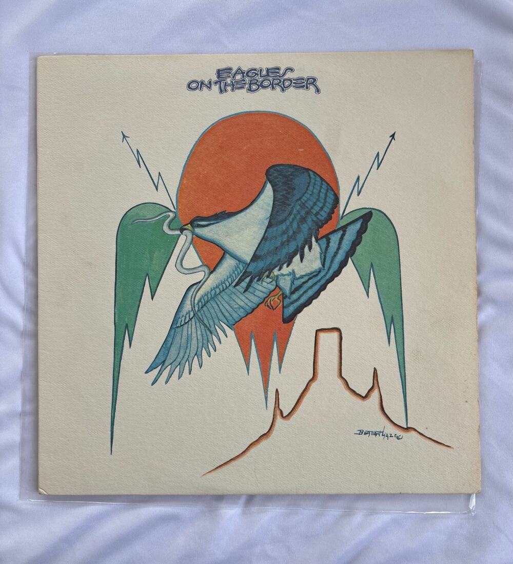 Eagles On the Border LP Vinyl Record texture cover Sterling LH Lee Hulko rock